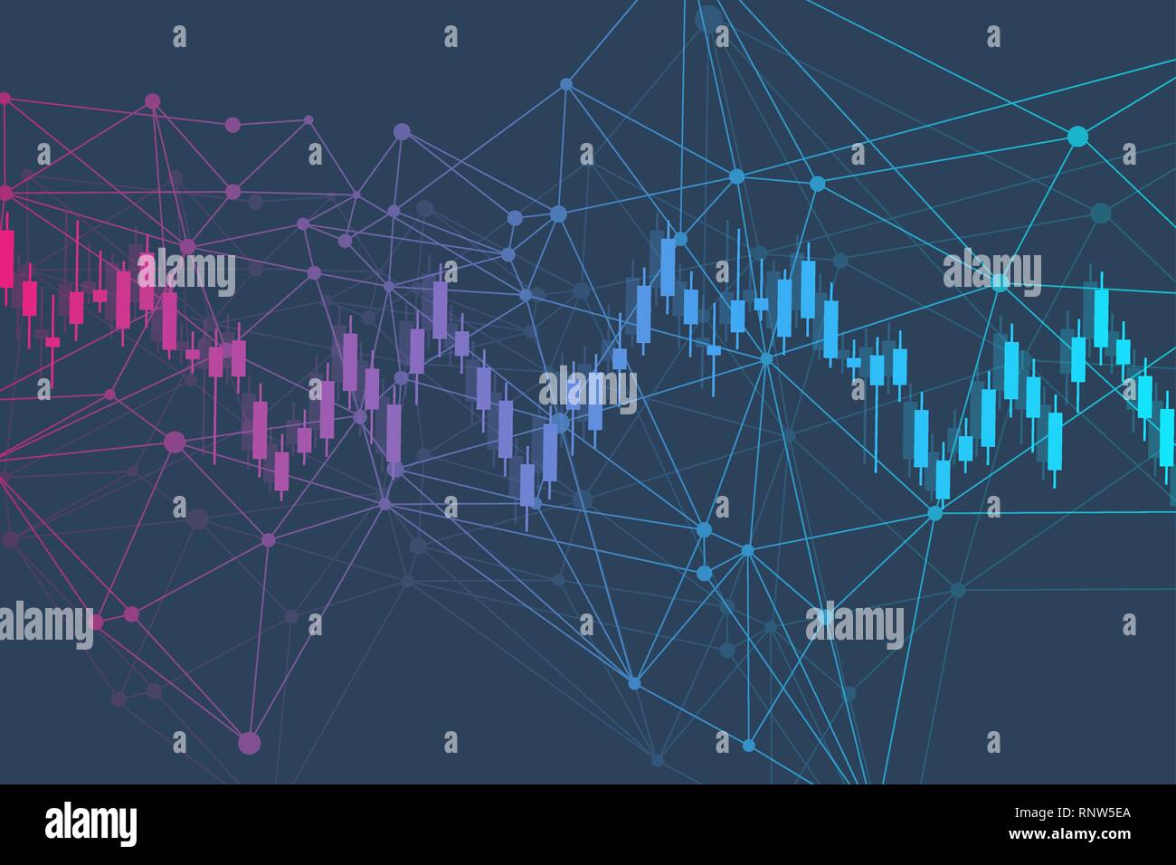 Stock Market Or Forex Trading Graph Chart In Financial Market - 